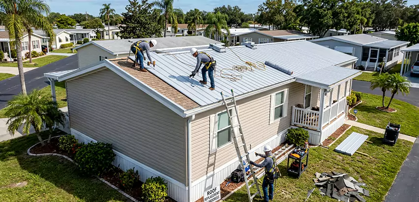 Mobile Home Metal Roof Replacement in Northbrook