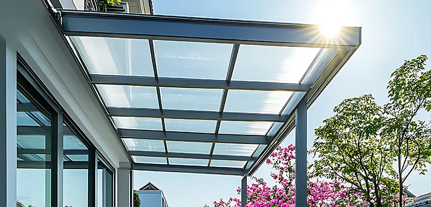 Glass Patio Roof Installation in Northbrook